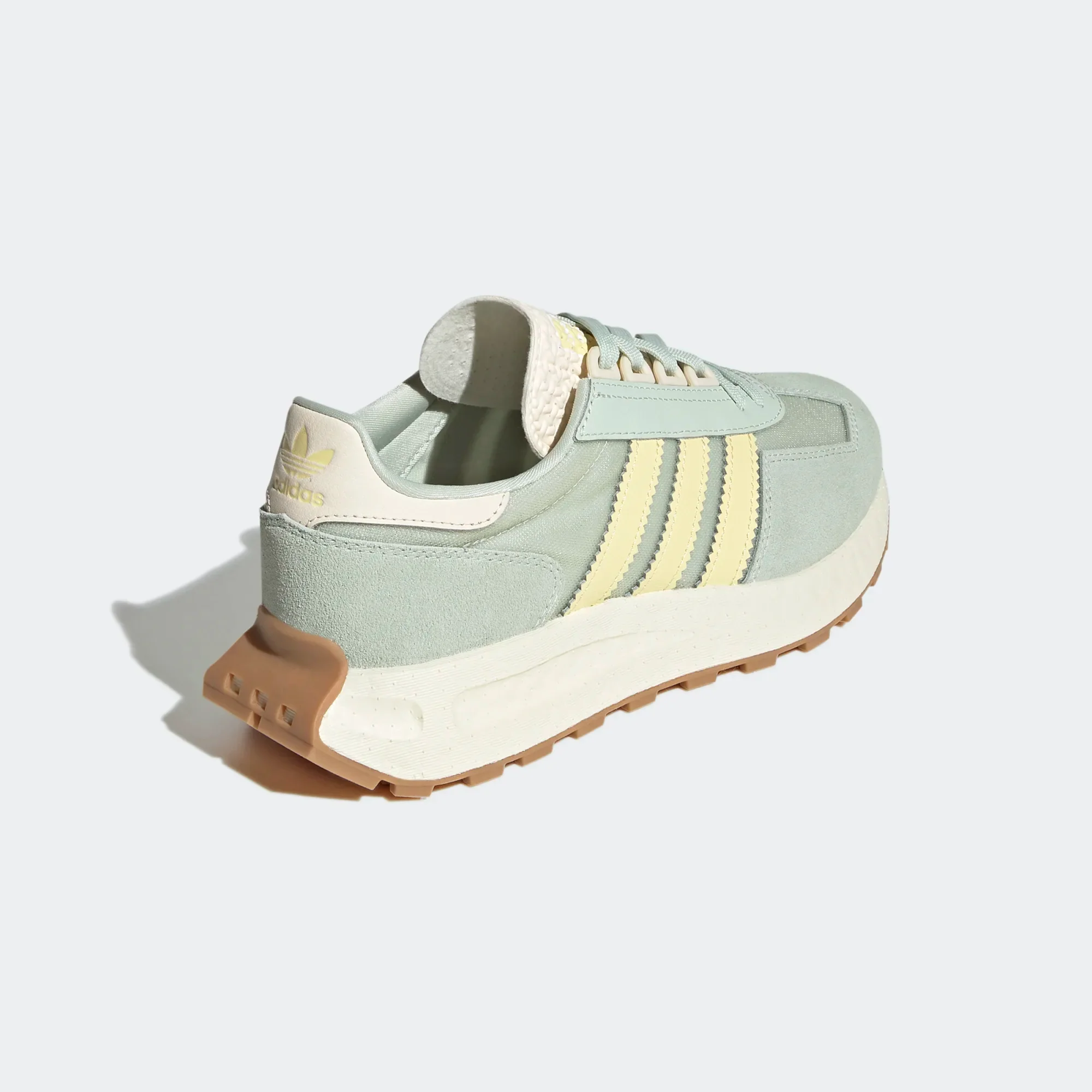 Adidas Women's Retropy E5 Shoes - Linen Green / Almost Yellow / Ecru Tint - Image 6