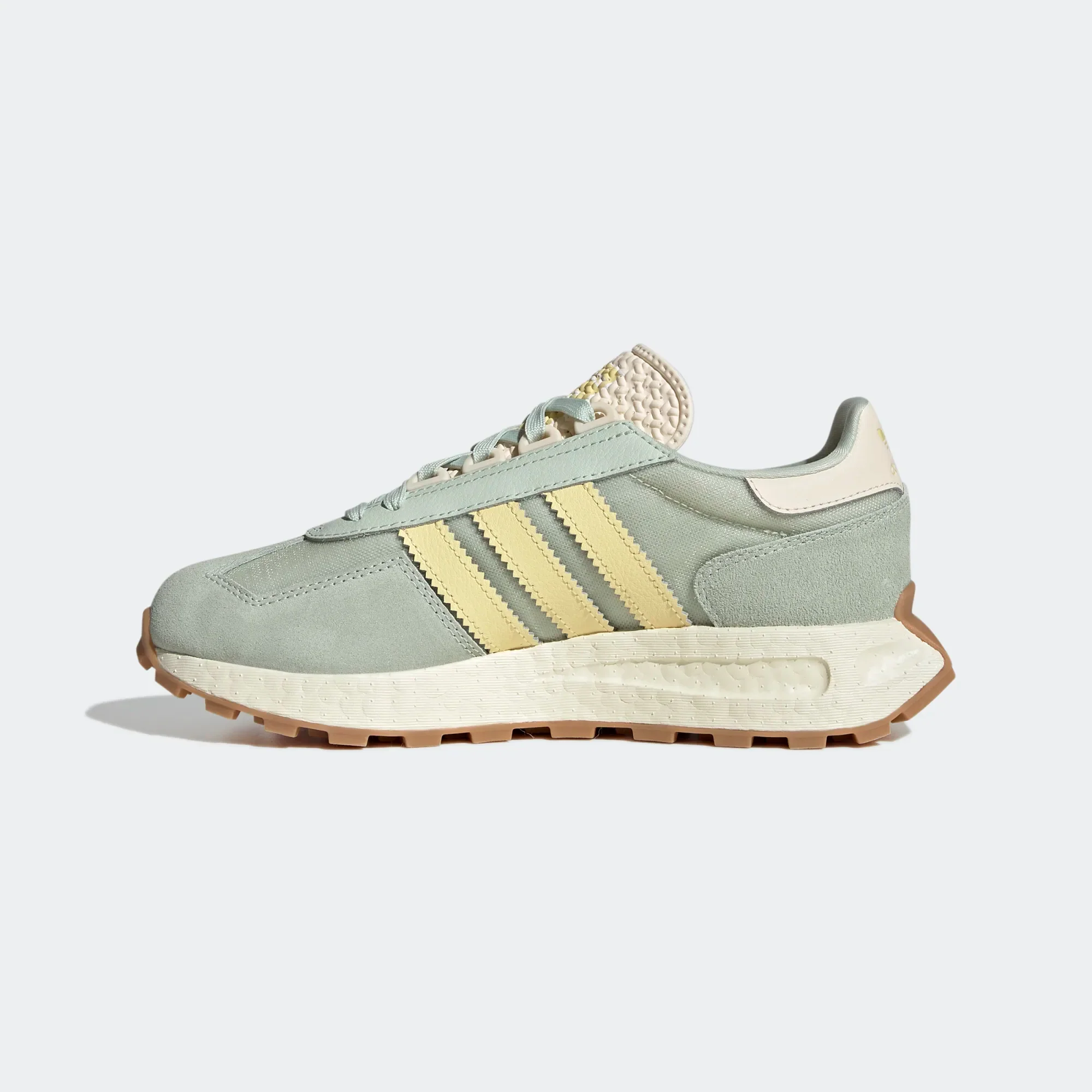 Adidas Women's Retropy E5 Shoes - Linen Green / Almost Yellow / Ecru Tint - Image 7