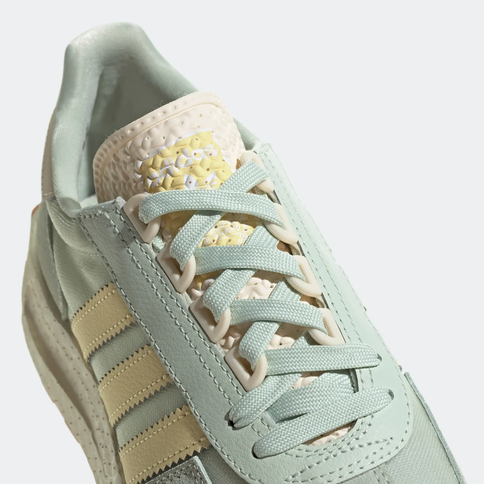 Adidas Women's Retropy E5 Shoes - Linen Green / Almost Yellow / Ecru Tint - Image 9