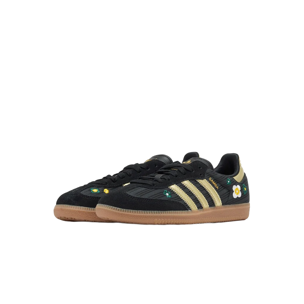 Adidas Women's Samba Og Liberty London Shoes - Core Black / Gold Metallic / Gum - Image 2