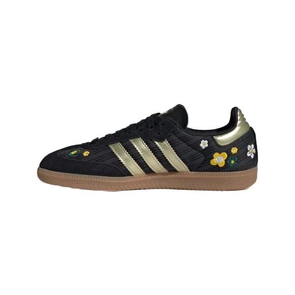 Adidas Women's Samba Og Liberty London Shoes - Core Black / Gold Metallic / Gum - Image 4