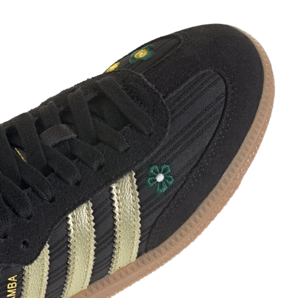 Adidas Women's Samba Og Liberty London Shoes - Core Black / Gold Metallic / Gum - Image 6