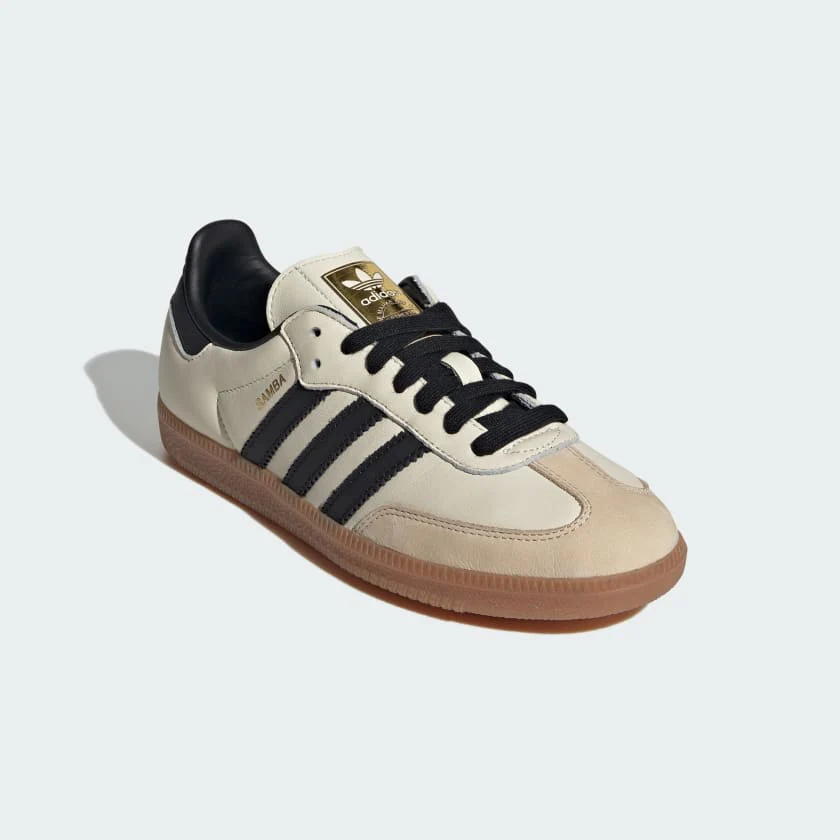 Adidas Women's Samba Og Shoes - Cream White / Core Black / Sand Strata - Image 2