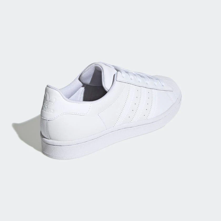 Adidas Women's Superstar Shoes - All White - Image 7