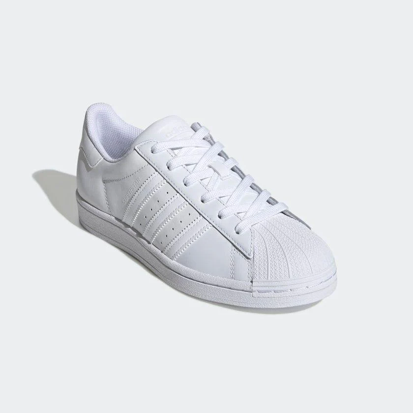 Adidas Women's Superstar Shoes - All White - Image 8