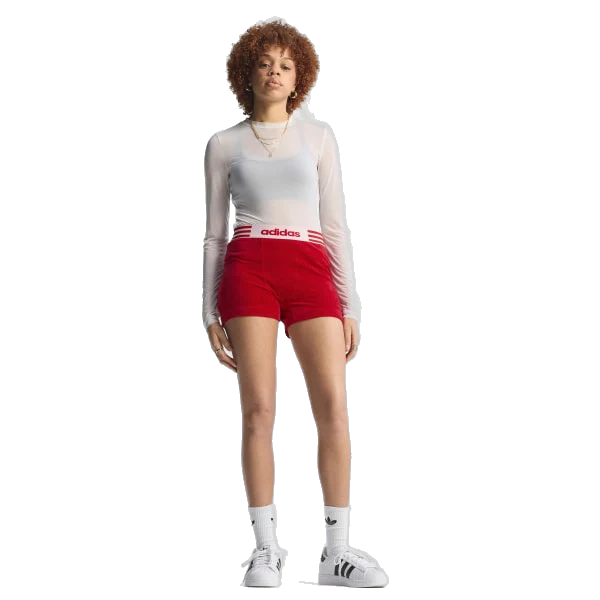 Adidas Women's Winterized Booty Shorts - Better Scarlet - Image 2