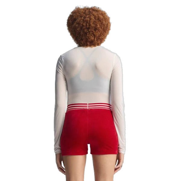 Adidas Women's Winterized Booty Shorts - Better Scarlet - Image 3