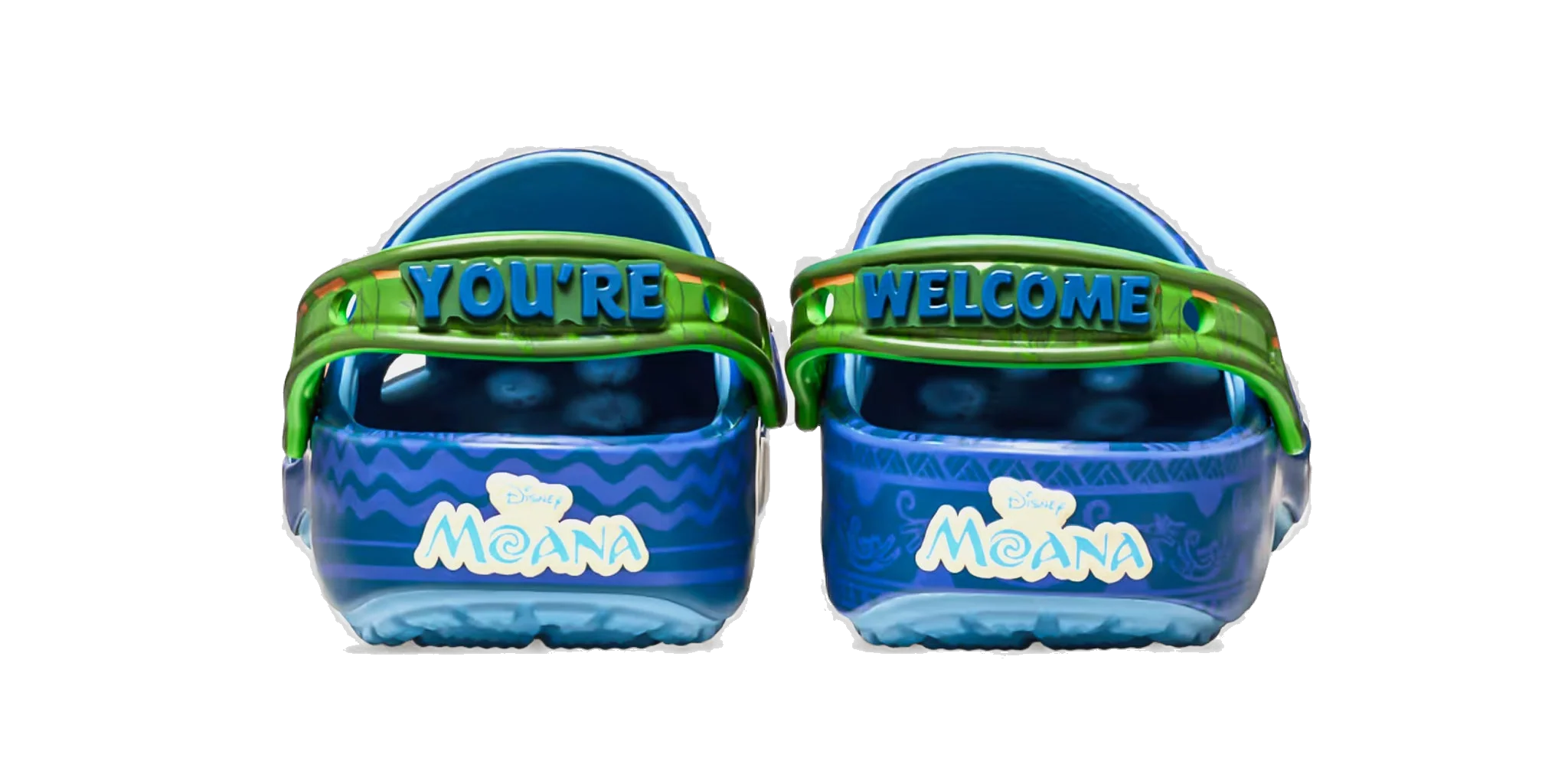Crocs Kids' Disney Maui Classic Clog Shoes - Blue / Green - Image 4