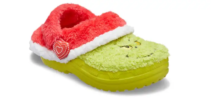 Crocs Kids' The Grinch Classic Lined Shoes - Green / Multicolor - Image 4