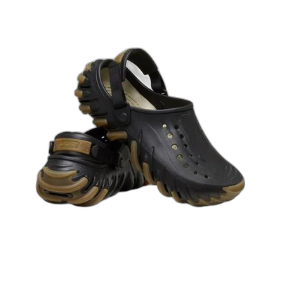 Crocs Men's Echo Gum Ro Clog Shoes - Black / Gum - Image 2