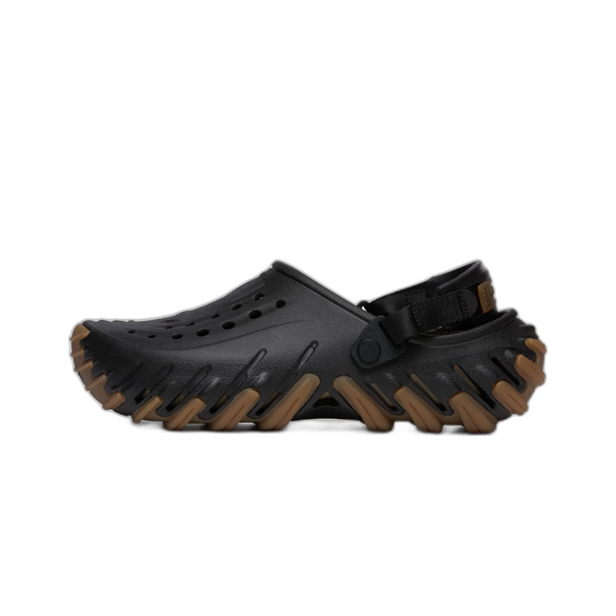 Crocs Men's Echo Gum Ro Clog Shoes - Black / Gum - Image 4