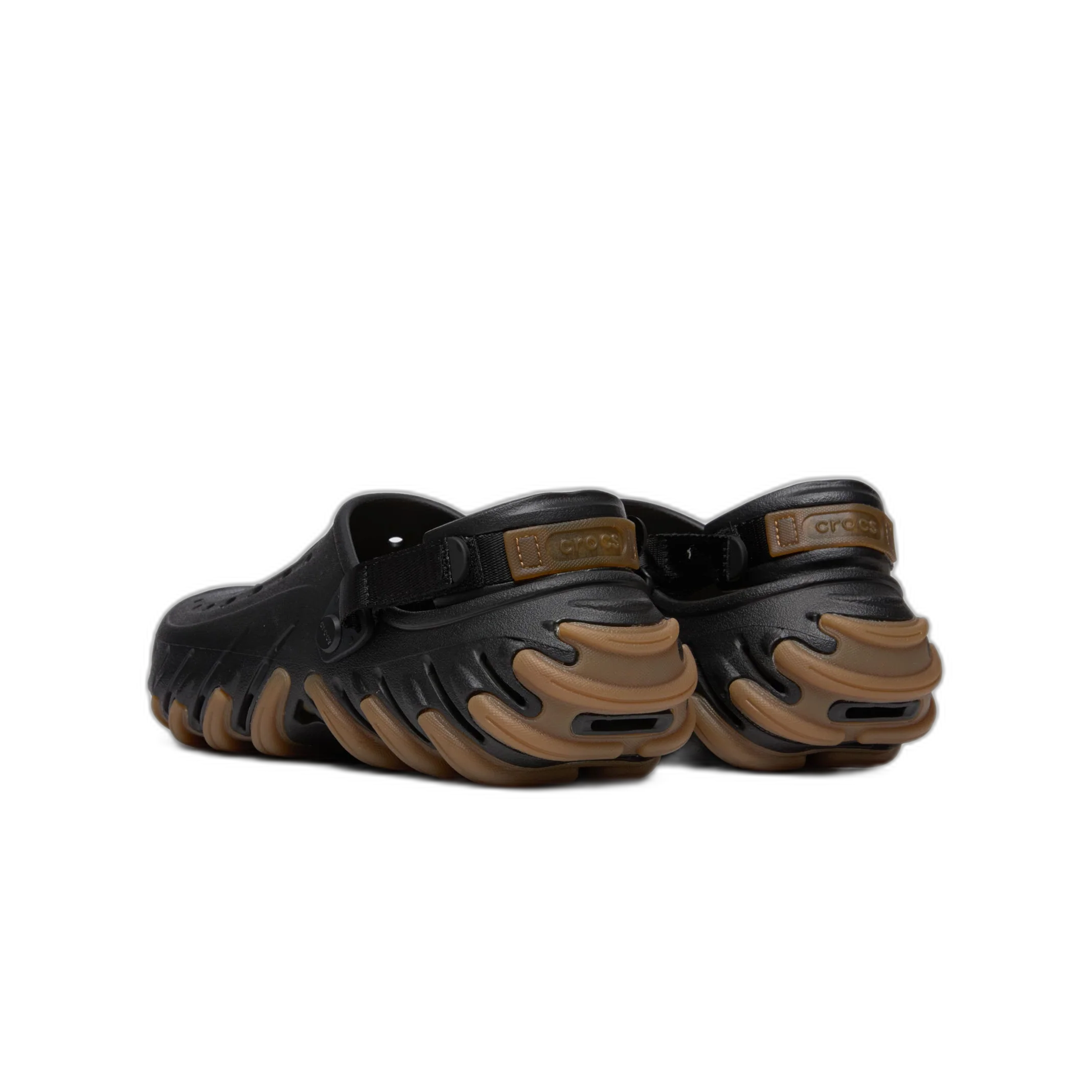 Crocs Men's Echo Gum Ro Clog Shoes - Black / Gum - Image 5