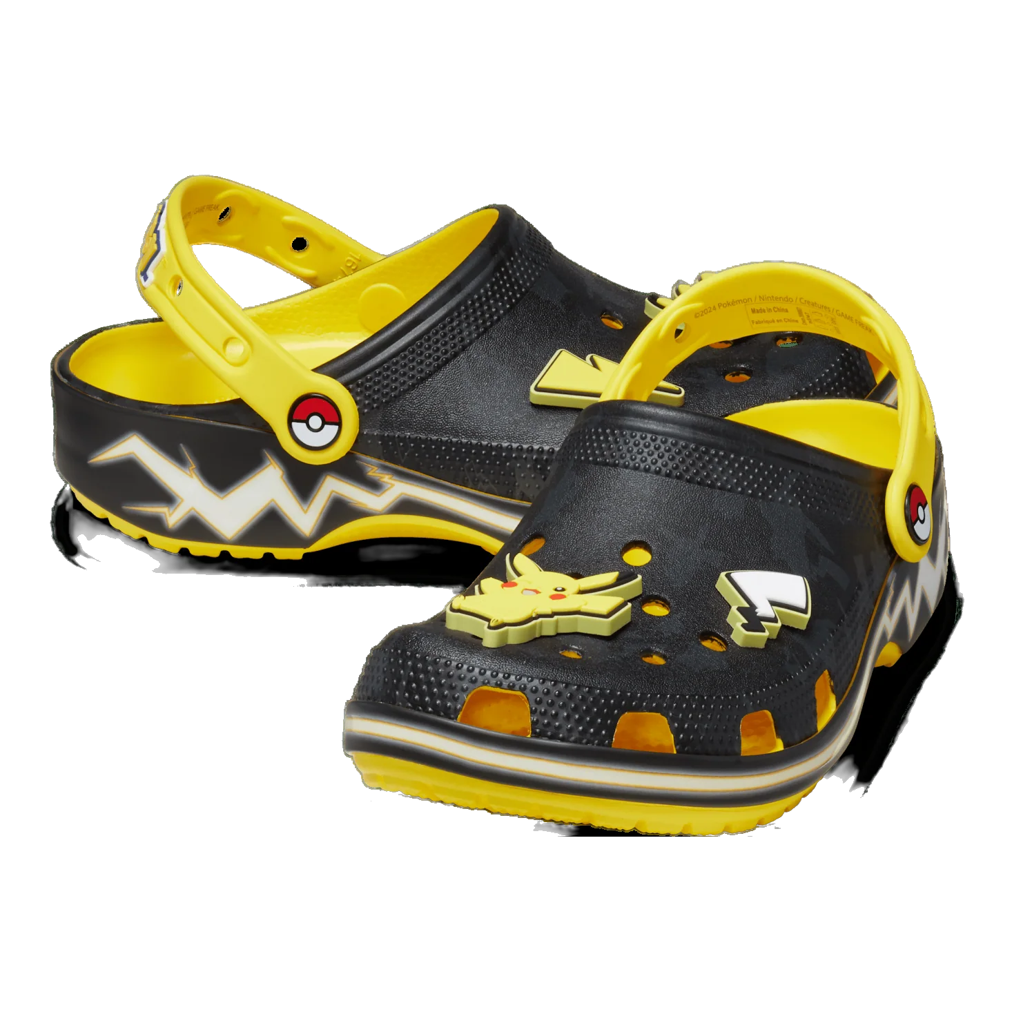 Crocs Unisex Pokemon Pikachu Classic Clog Shoes - Lemon - Image 4