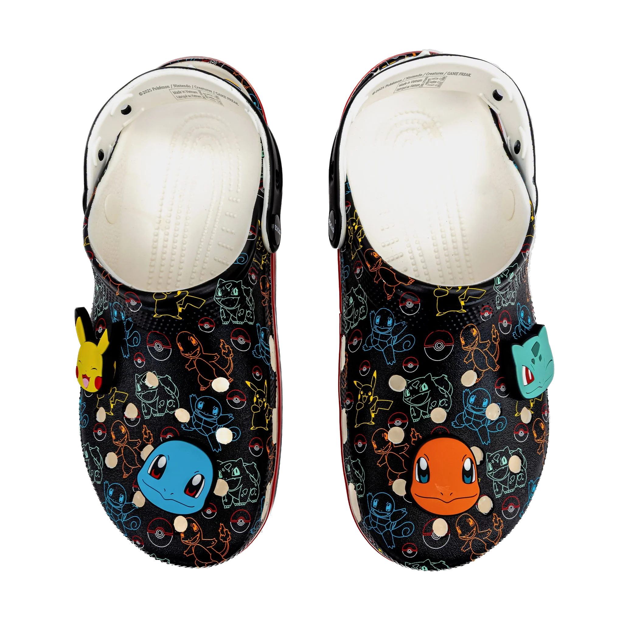 Crocs Unisex Pokemon Starters Clogs - Black / Orange - Image 3