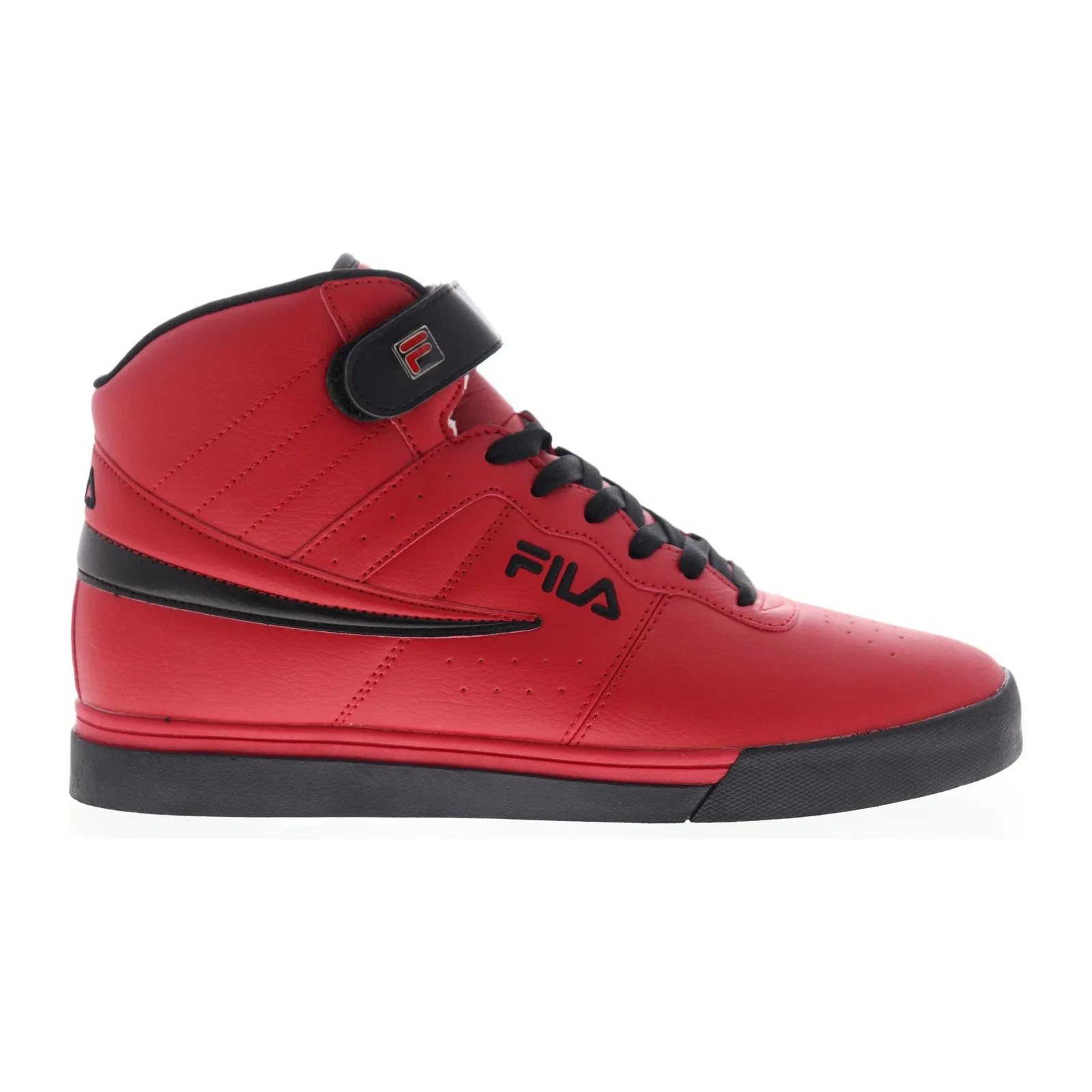 Fila Men's Vulc 13 Mid Plus Shoes - Red / Black - Image 3