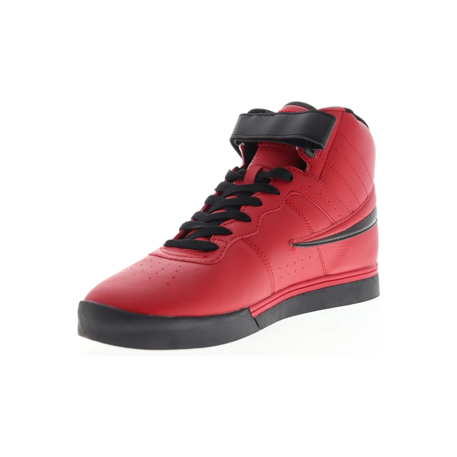Fila Men's Vulc 13 Mid Plus Shoes - Red / Black - Image 5