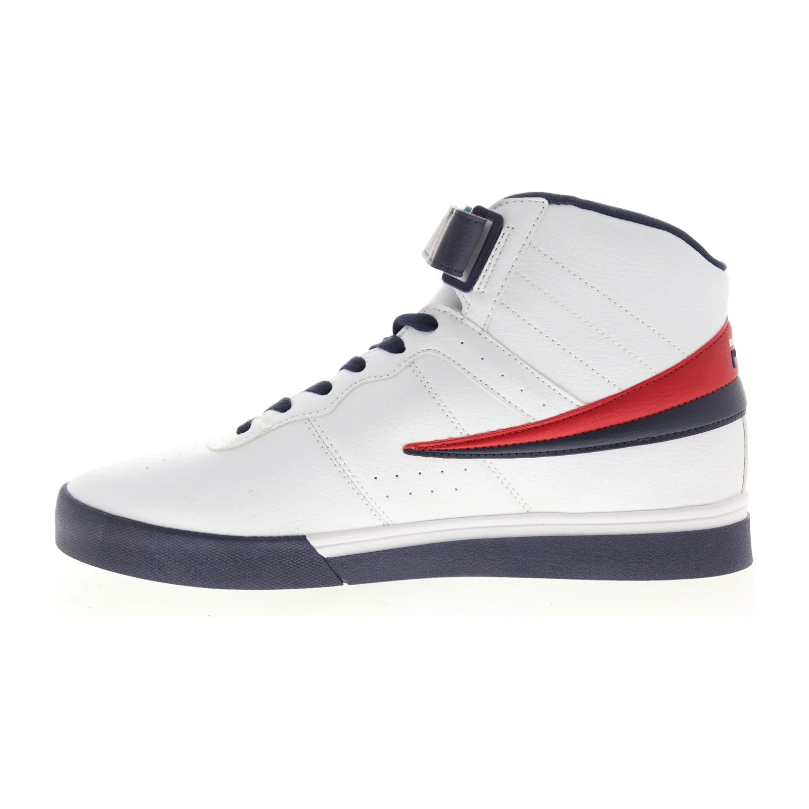 Fila Men's Vulc 13 Mid Plus Shoes - White / Blue / Red - Image 6