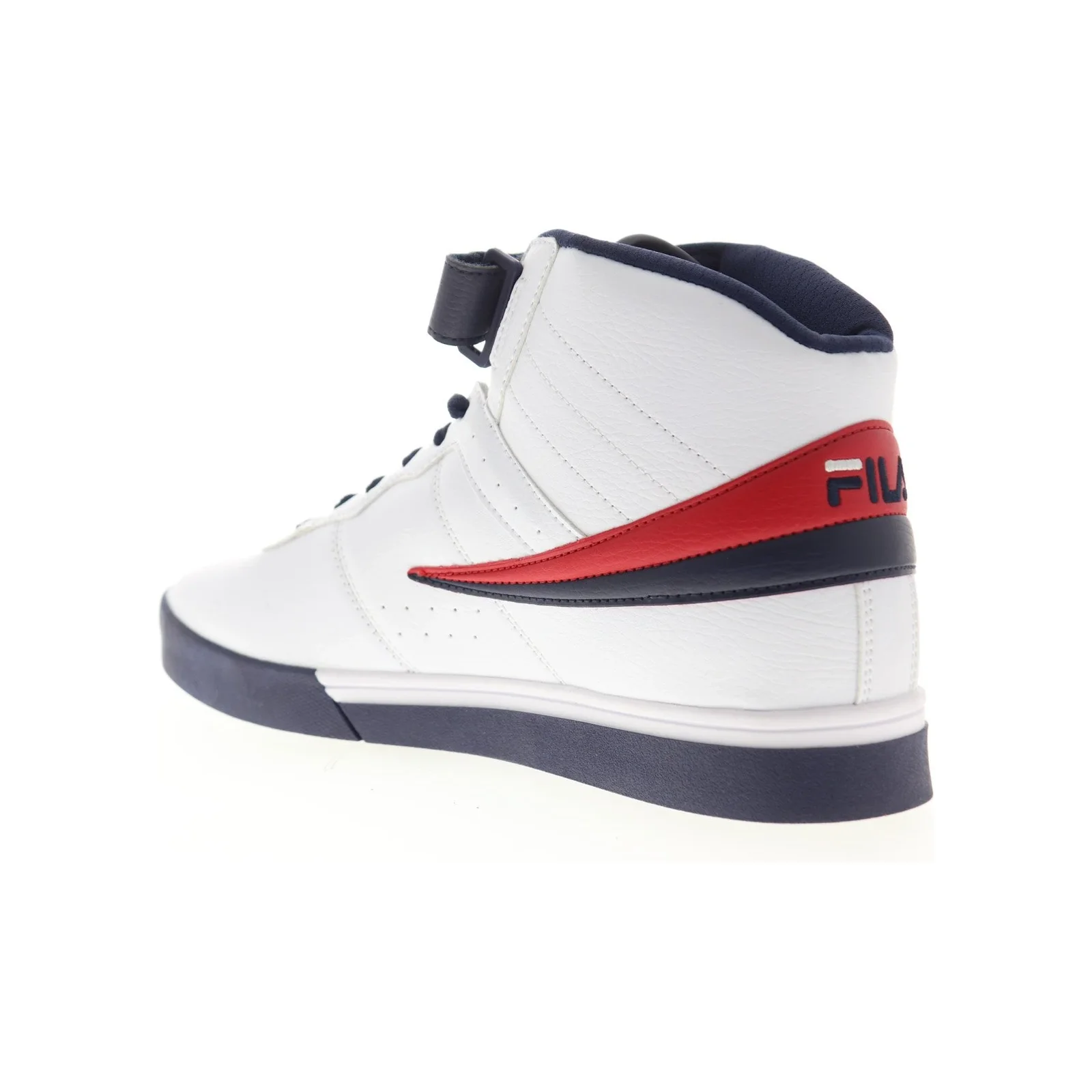 Fila Men's Vulc 13 Mid Plus Shoes - White / Blue / Red - Image 7