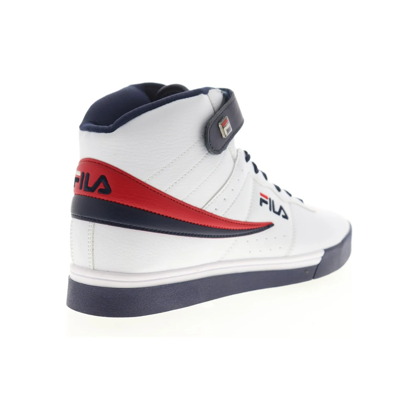 Fila Men's Vulc 13 Mid Plus Shoes - White / Blue / Red - Image 9