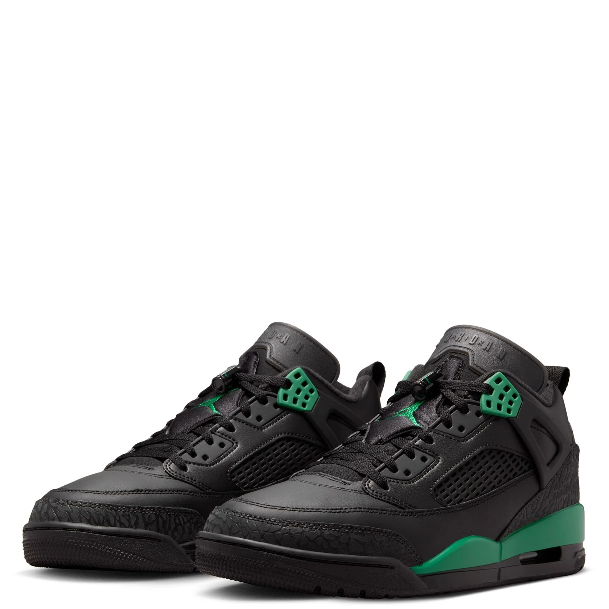 Nike Men's Jordan Spizike Low Shoes - Black / Anthracite / Pine Green - Image 2