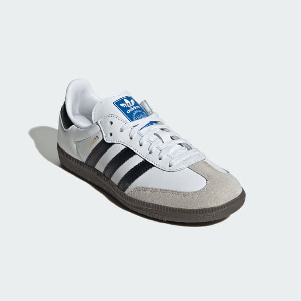 Adidas Kids' Samba Og Shoes - Cloud White / Core Black / Gum - Image 4