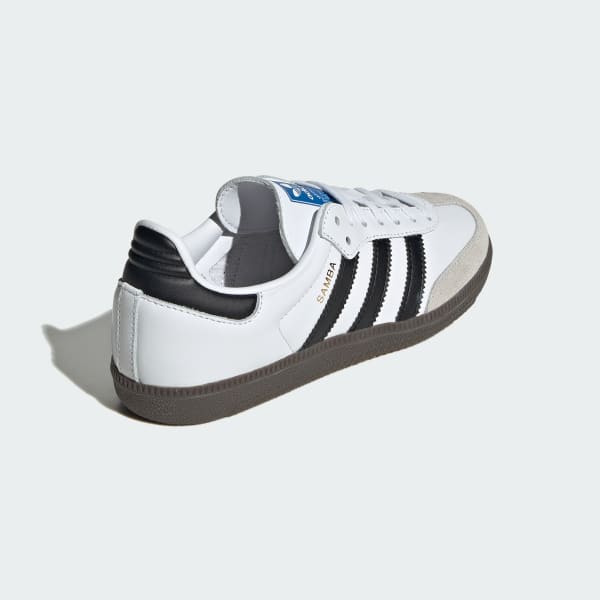 Adidas Kids' Samba Og Shoes - Cloud White / Core Black / Gum - Image 5