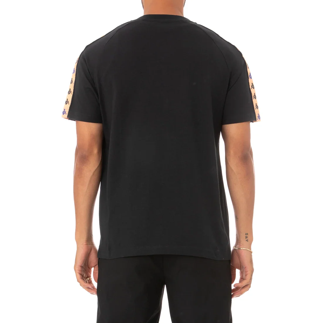 Kappa 222 Banda Deto T Shirt - Black - Image 5