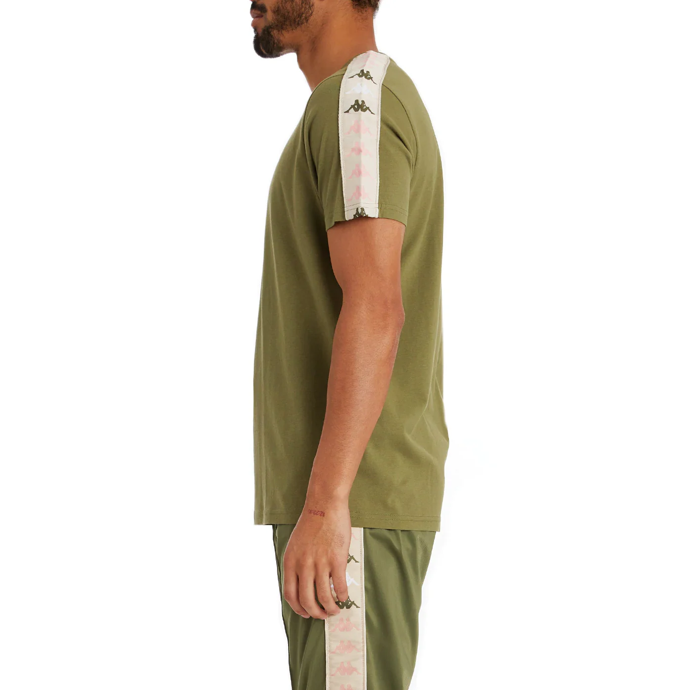 Kappa Men's 222 Banda Deto 2 T-Shirt - Green Olive - Image 3