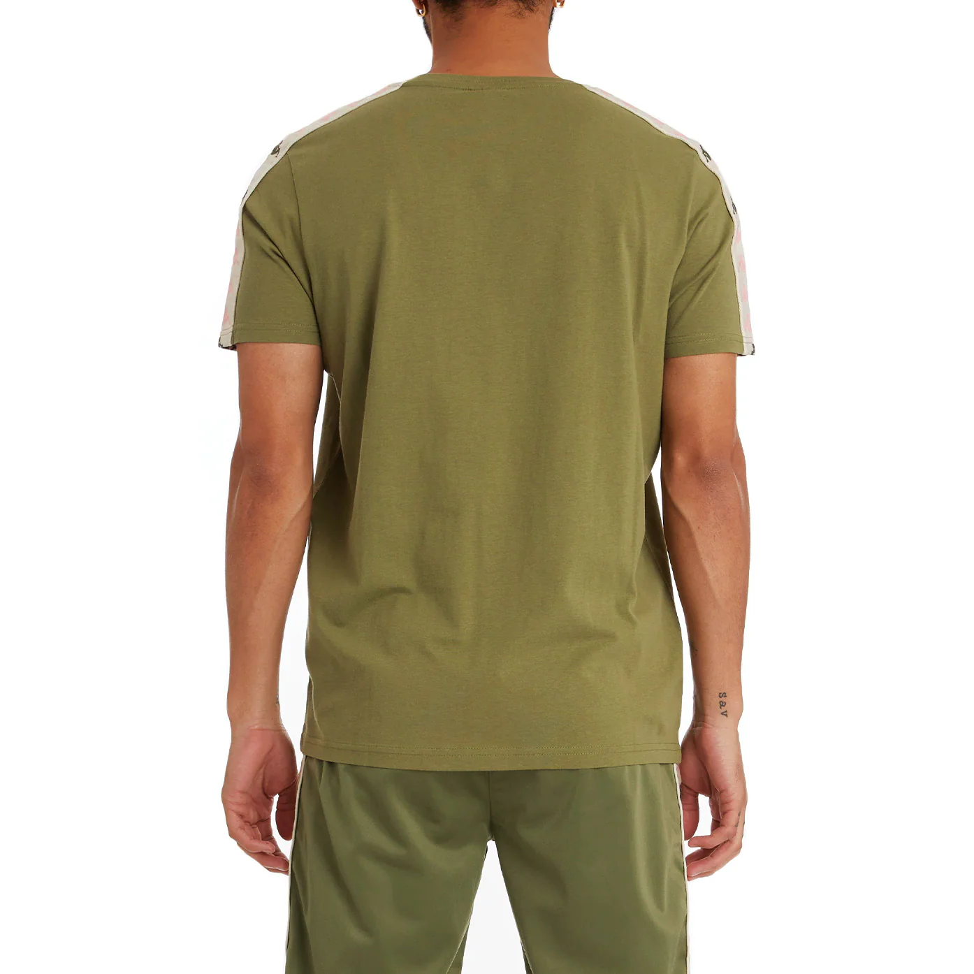 Kappa Men's 222 Banda Deto 2 T-Shirt - Green Olive - Image 4
