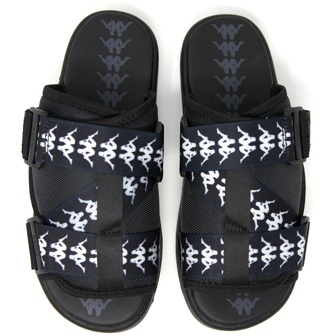 Kappa Unisex 222 Banda Mitel 1 Sandals - Black / White
