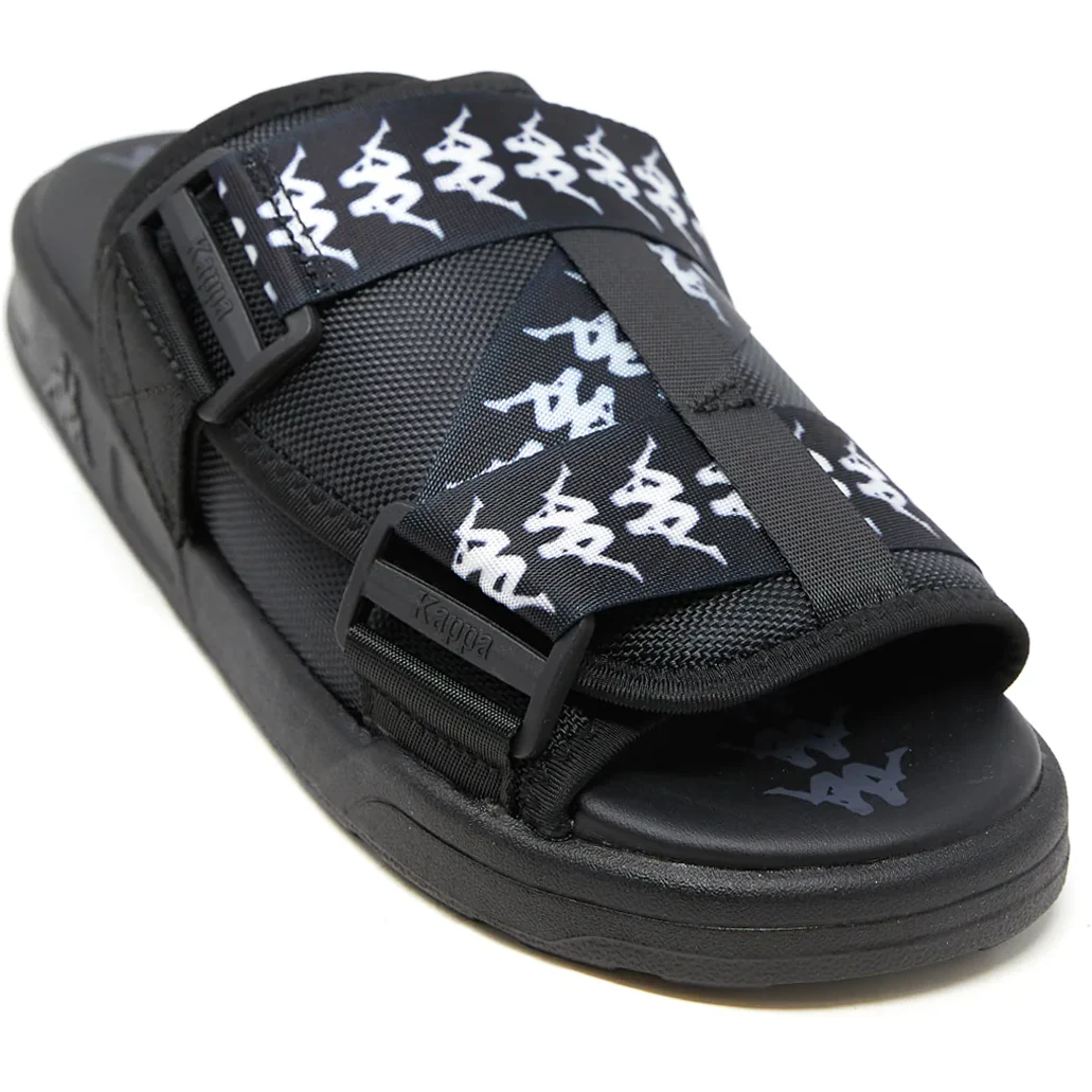 Kappa Unisex 222 Banda Mitel 1 Sandals - Black / White - Image 2