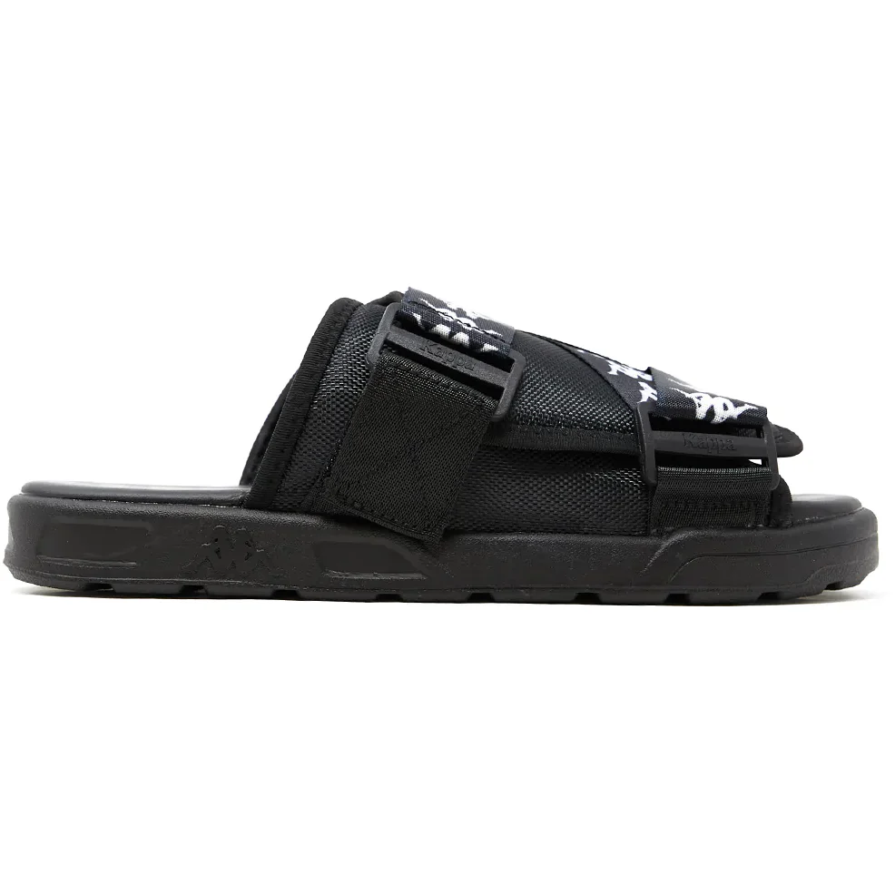 Kappa Unisex 222 Banda Mitel 1 Sandals - Black / White - Image 3