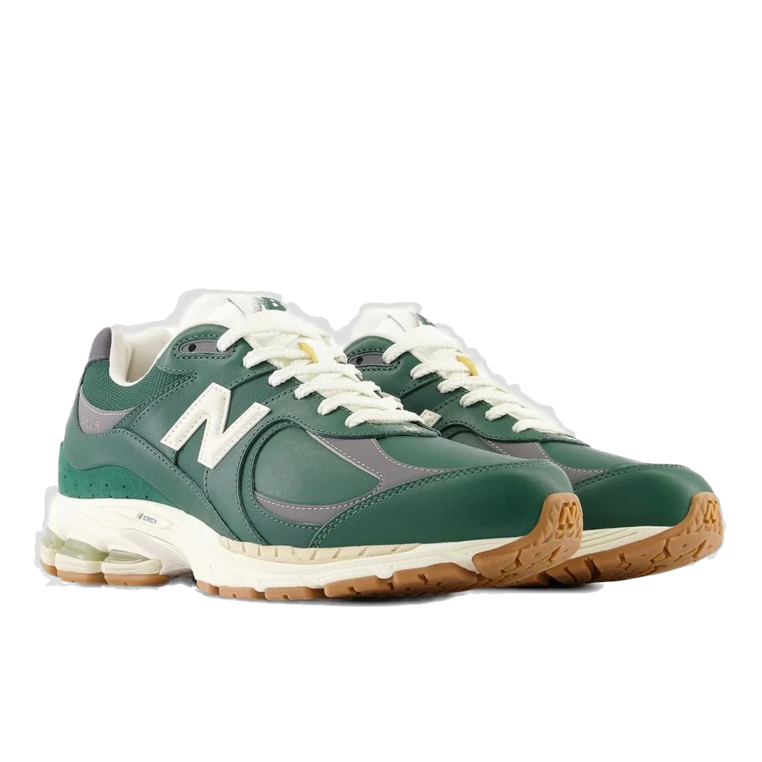 New Balance Men's 2002r Shoes - Nightwatch Green / Grey / White - Image 2