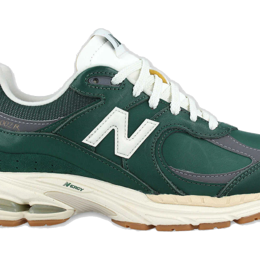 New Balance Men's 2002r Shoes - Nightwatch Green / Grey / White - Image 3