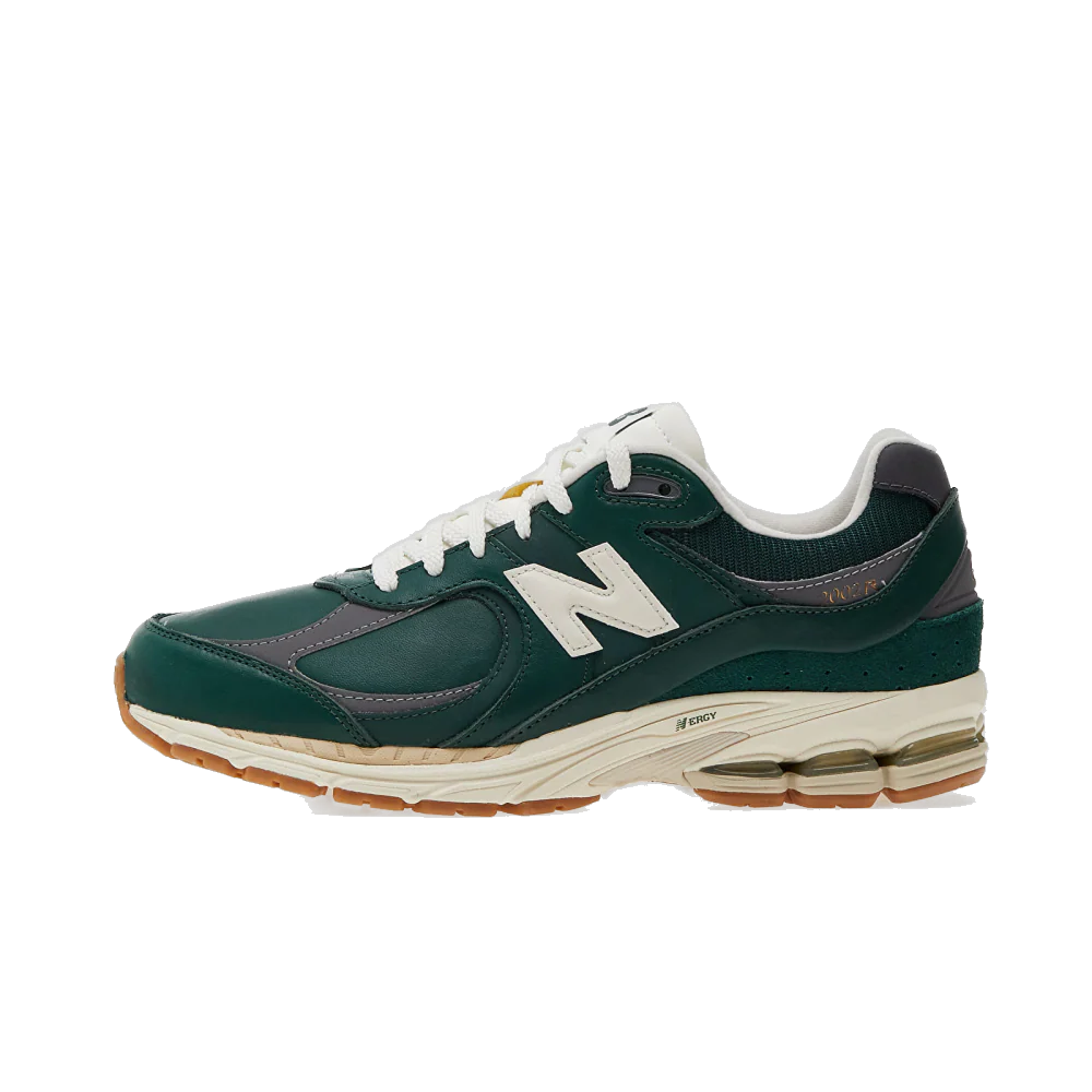 New Balance Men's 2002r Shoes - Nightwatch Green / Grey / White - Image 4
