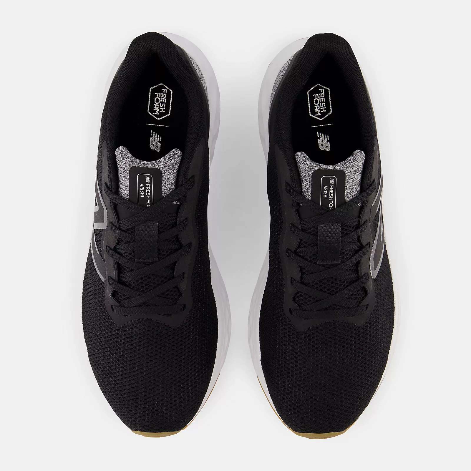 New Balance Men's Fresh Foam Arishi v4 Shoes - Black / Silver Metallic / Gum - Image 5