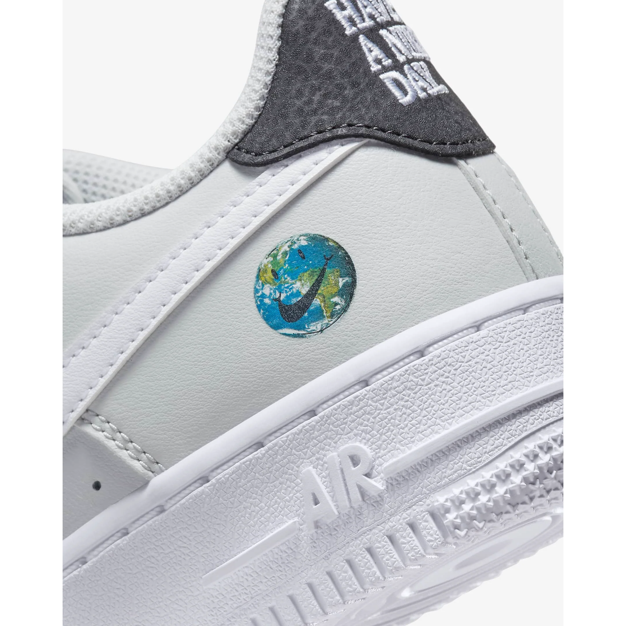 Nike Kids' Air Force 1 LV8 Shoes - Photon Dust / Black / Chlorophyll / White - Image 10