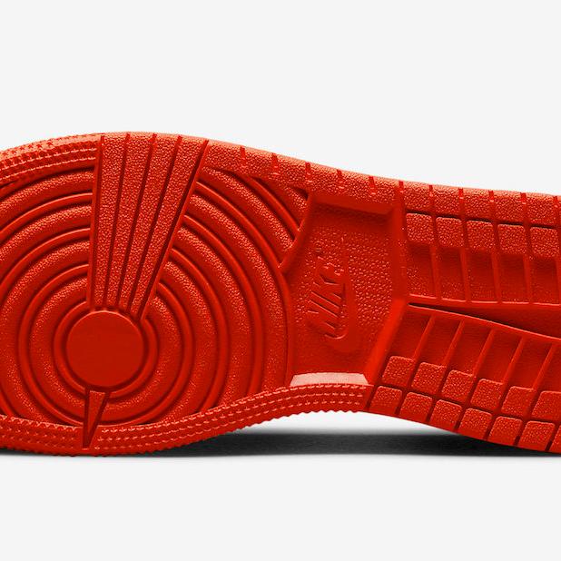 Nike Kids' Air Jordan 1 Low GS Shoes - Team Orange / Black / Sail - Image 7