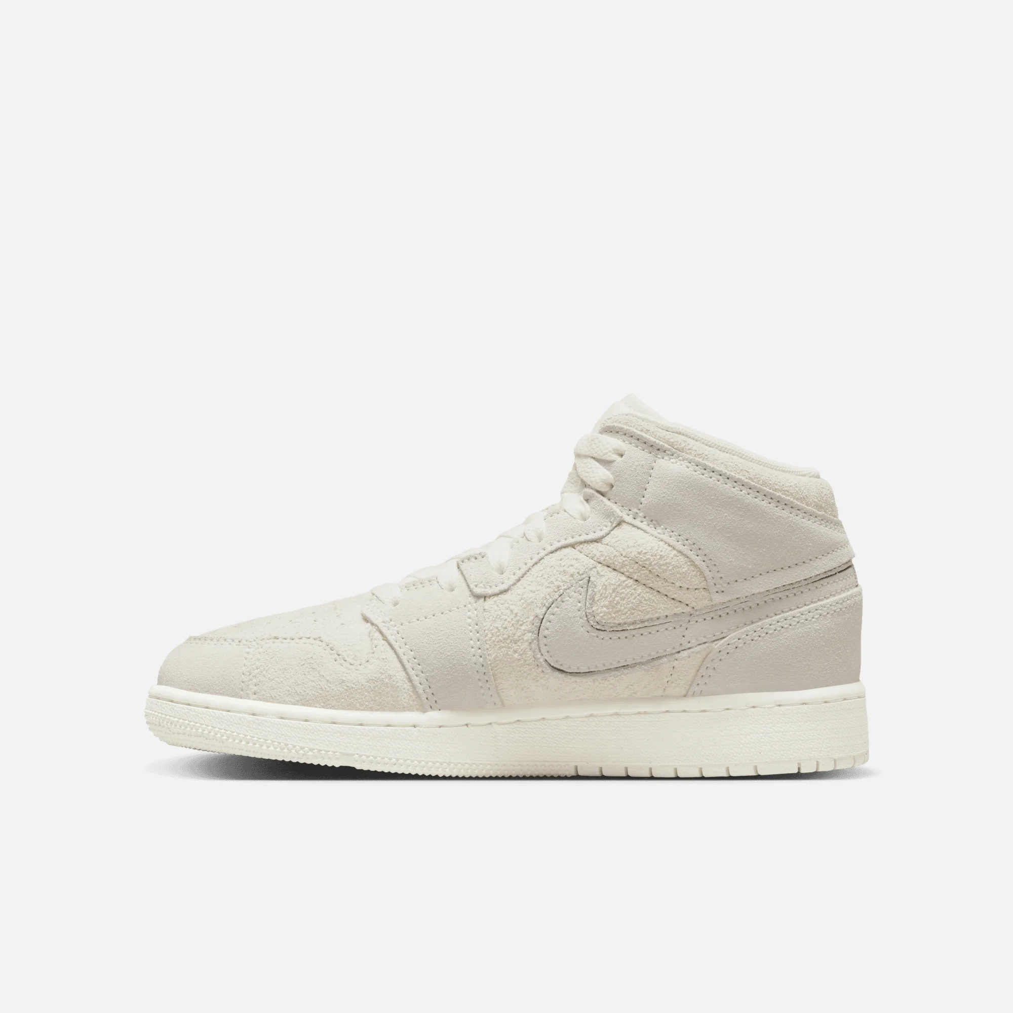 Nike Kids' Air Jordan 1 Mid Se Craft Shoes - Pale Ivory / Sail / Legend Light Brown - Image 3