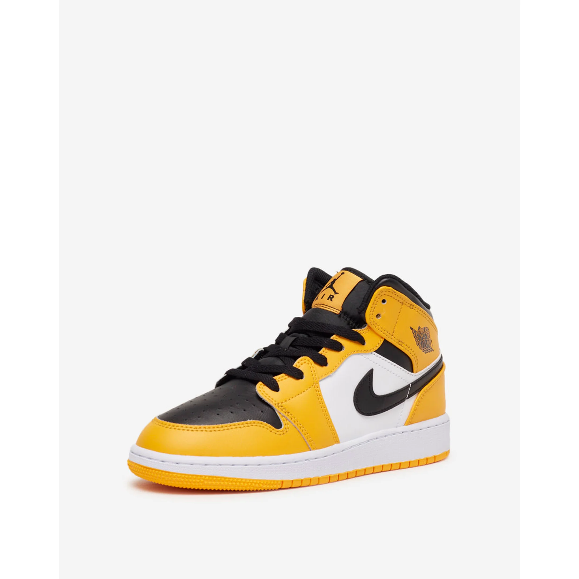 Kids' Air Jordan 1 Mid Shoes - Taxi Yellow / Black / White - Image 3