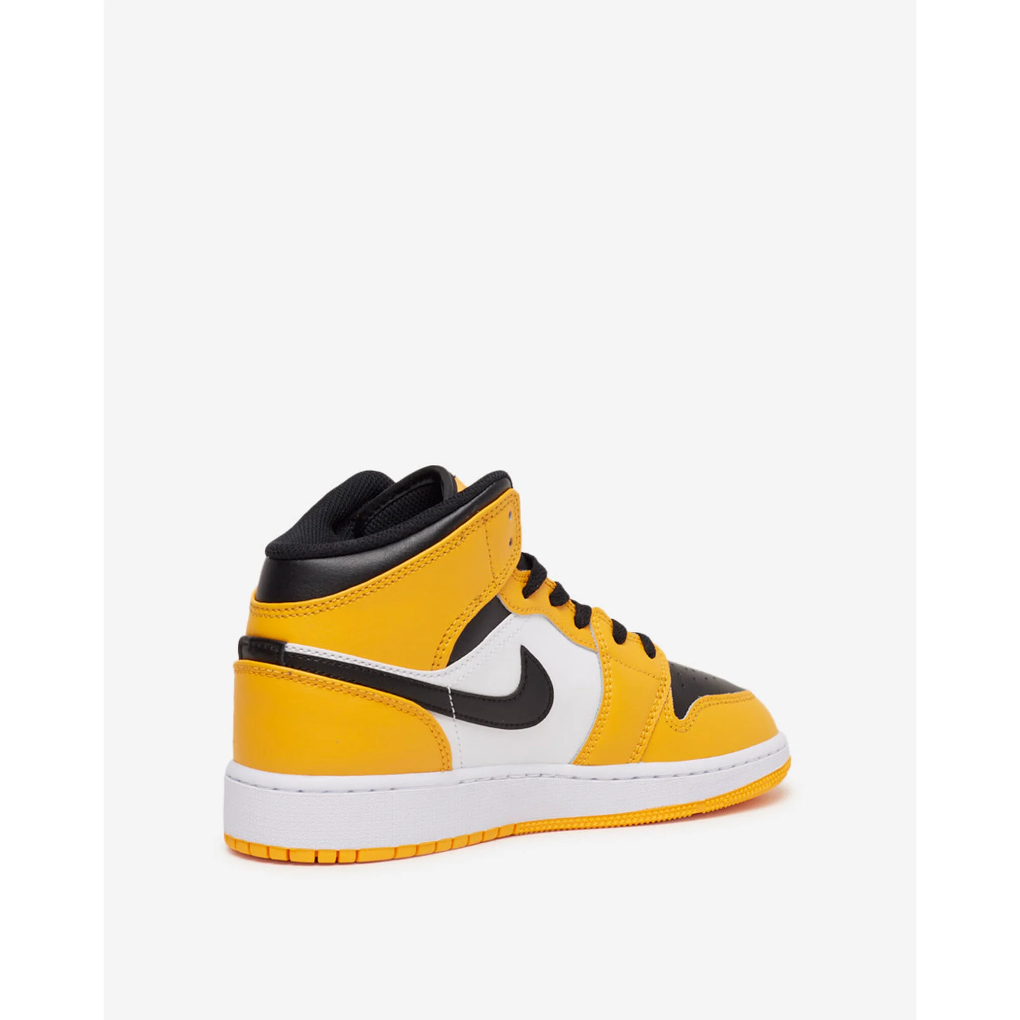 Kids' Air Jordan 1 Mid Shoes - Taxi Yellow / Black / White - Image 4