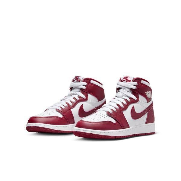 Nike Kids' Air Jordan 1 Retro High OG Shoes - White / Team Red - Image 2