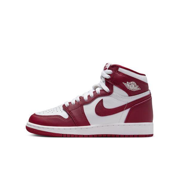 Nike Kids' Air Jordan 1 Retro High OG Shoes - White / Team Red - Image 3