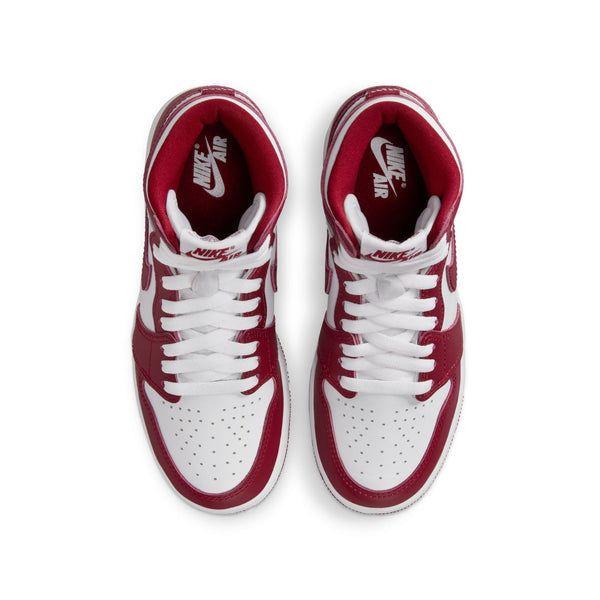 Nike Kids' Air Jordan 1 Retro High OG Shoes - White / Team Red - Image 5