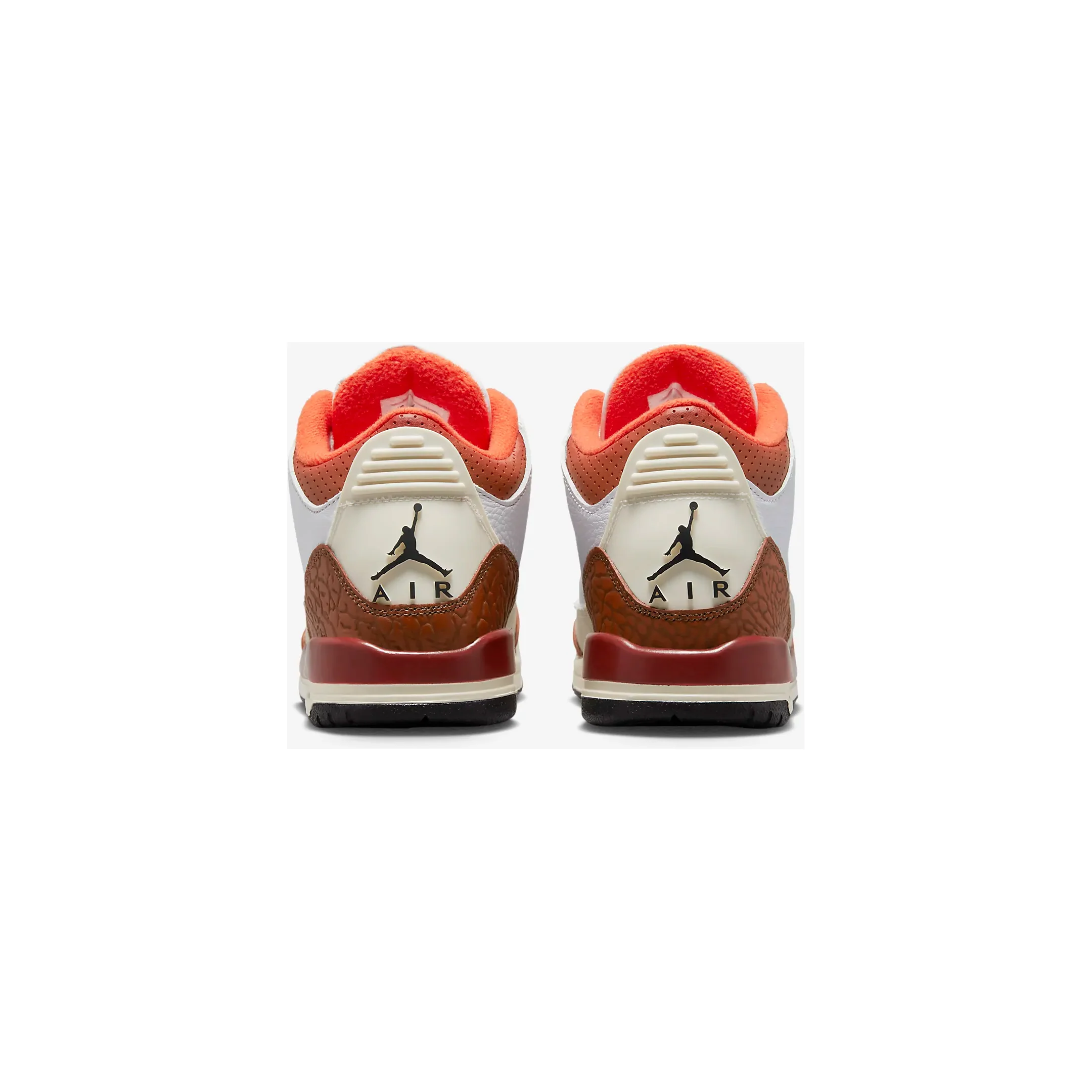 Nike Kids' Air Jordan 3 Retro SE Shoes - White / Mars Stone / Team Orange / Black - Image 7