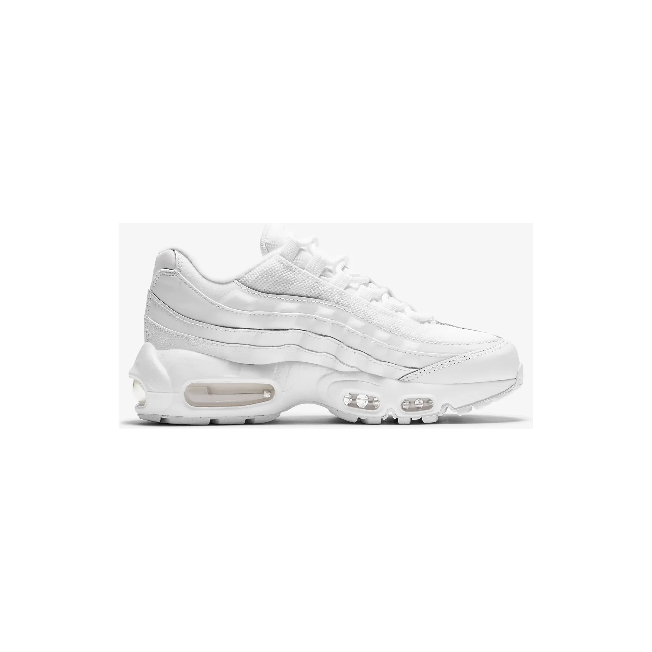 Nike Kids' Air Max 95 Recraft Shoes - All White - Image 4