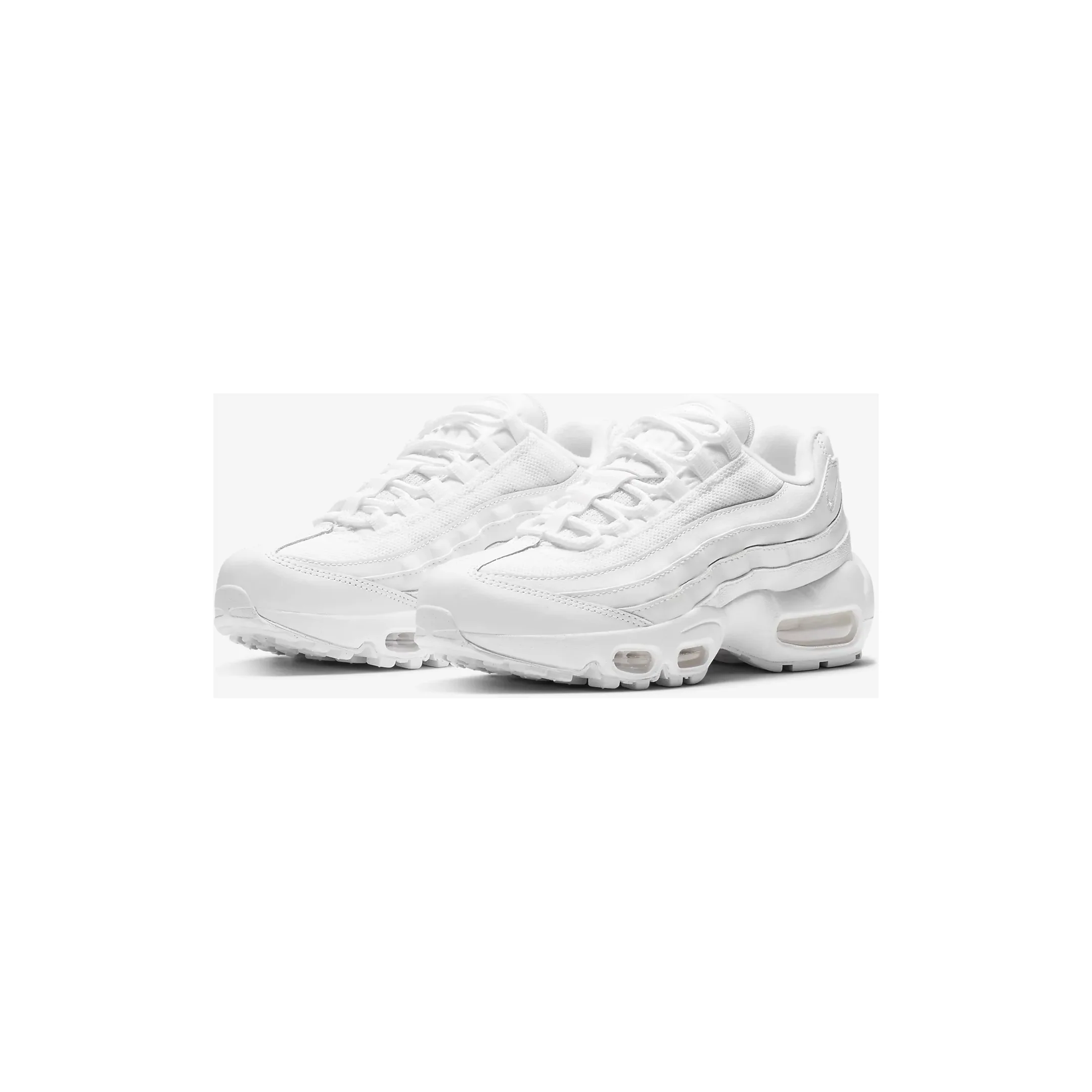 Nike Kids' Air Max 95 Recraft Shoes - All White - Image 6