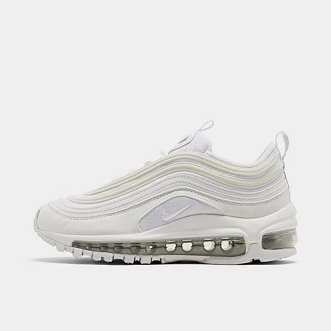 Nike Kids' Air Max 97 Casual Shoes - White / Metallic Silver - Image 2