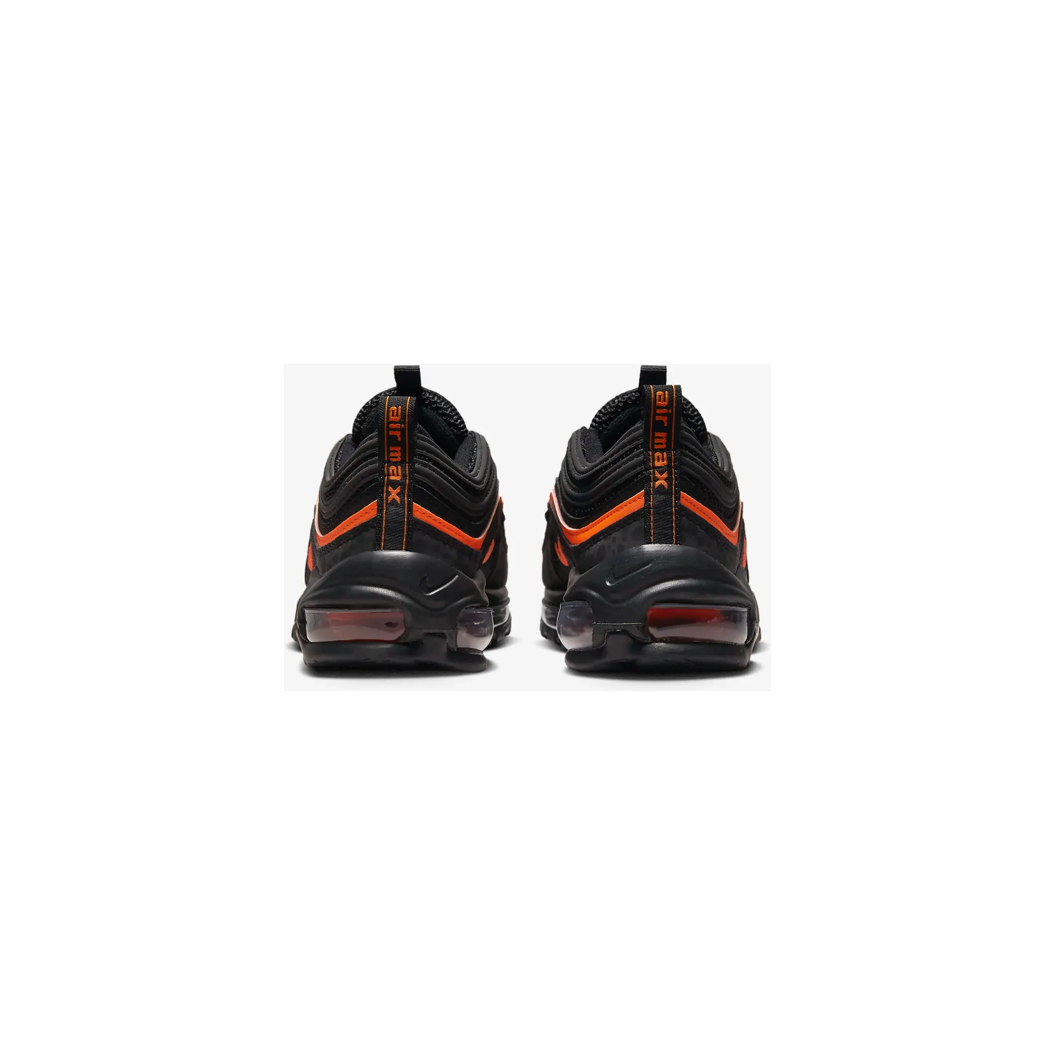 Nike Kids' Air Max 97 Shoes - Black / Safety Orange - Image 7