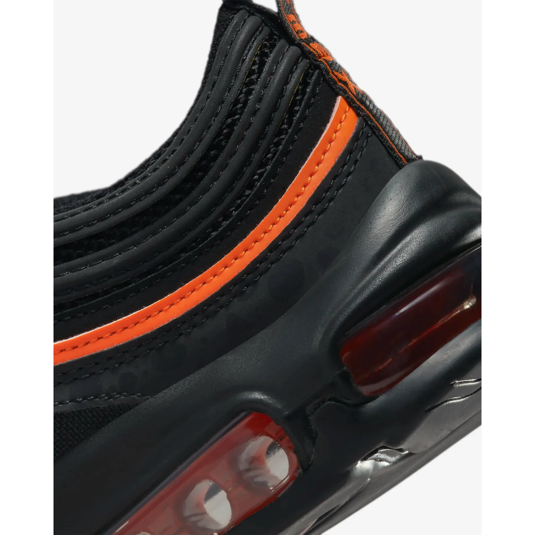 Nike Kids' Air Max 97 Shoes - Black / Safety Orange - Image 9